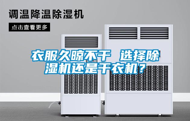 衣服久晾不干 選擇除濕機還是干衣機？