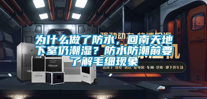 為什么做了防水，回南天地下室仍潮濕？防水防潮前要了解毛細現(xiàn)象